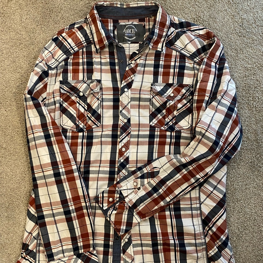 Mens - BKE Athletic Fit Button Up - size XXL